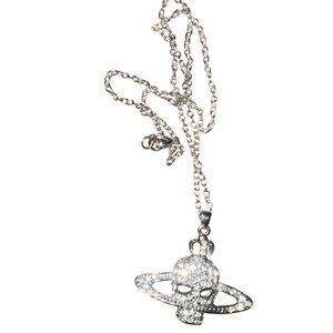 Vivienne Westwood Silver Orbit Necklace